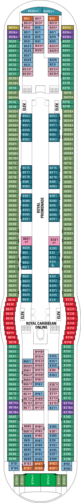 royal caribbean liberty of the seas deck plan